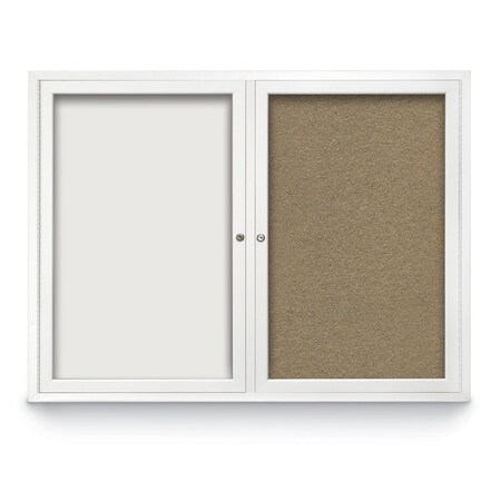 United Visual Products Corkboard, Apricot/Black, 18" x 24" UV429H-BLACK-APRICOT